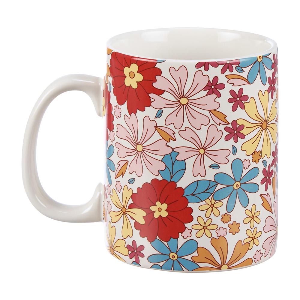 Groovy Floral Pattern Tea & Coffee Mug