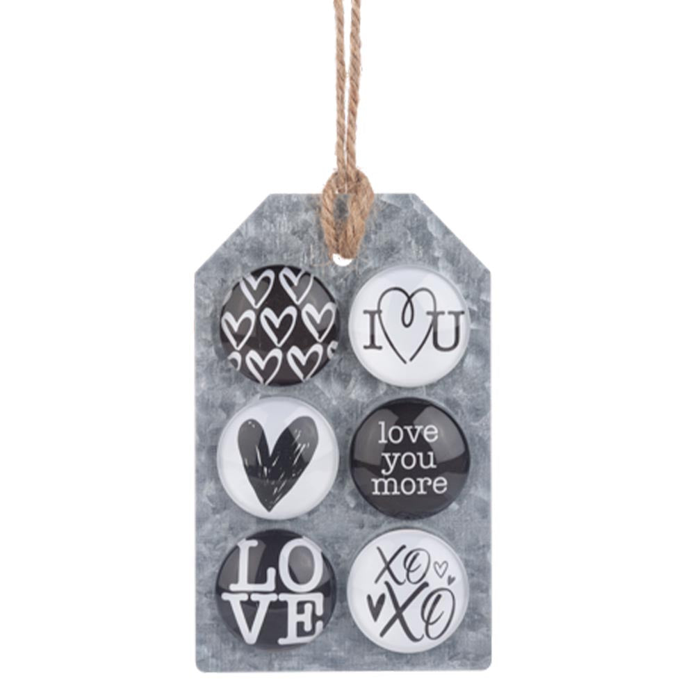 Love Heart Cute Fridge Magnets Set of 6