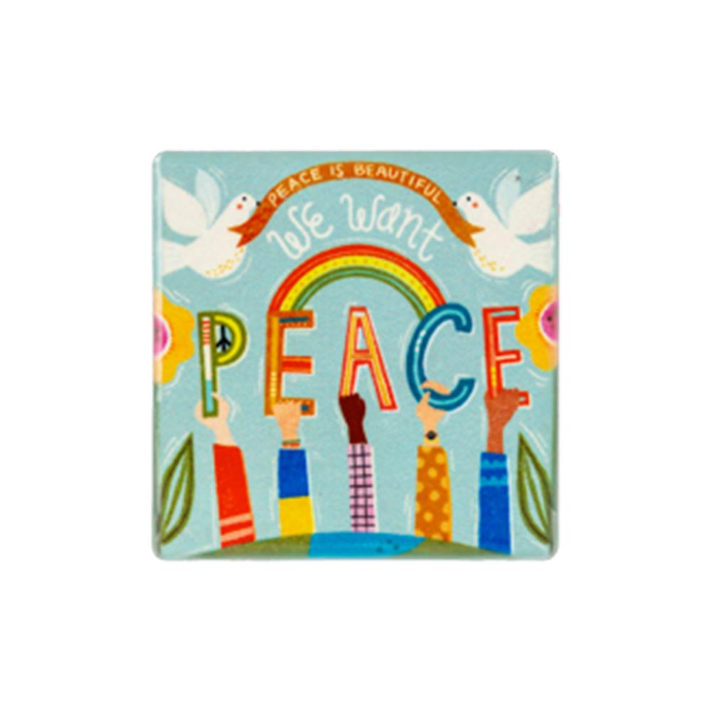 Peace Whimsical Art Fridge Magnet