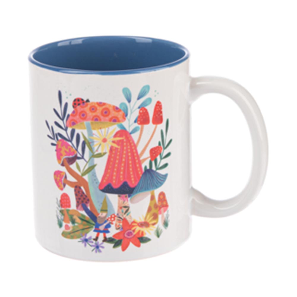 Whimsical Fun Mug With Inspirational Message - Garden